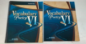 Abeka Vocabulary Poetry VI 5th Ed + Teacher Key 183067 183075 - Imagen 1 de 6
