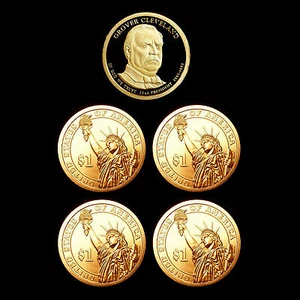 2012 P+D+S Grover Cleveland 22 Proof & PD beide Pos A+B aus Münzsatz  - Bild 1 von 4