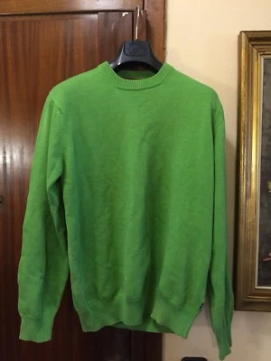 SPRINGFIELD Jersey Algodón   Talla L Verde Entretiempo - Image 1 of 4