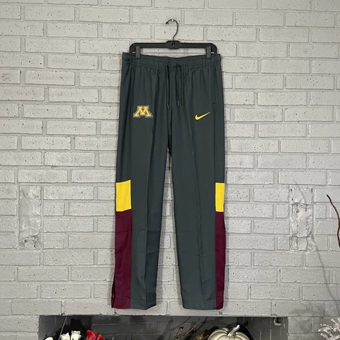 Rare Womens Size M Nike Michigan Golden Gophers Players Warm Up Snap Pants Cover