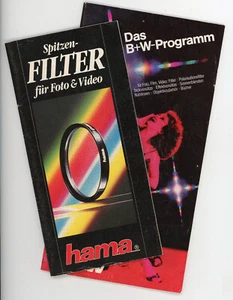 B+W HAMA Prospekt FILTER Farbfilter Korrektur- Effektfilter Broschüre (Y5858 - Picture 1 of 6