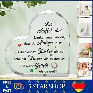 Motivation Geschenk Frauen Freundin Geburtstag Büro Deko Acryl Kristall - Bild 1 von 6
