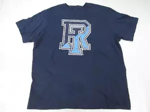 New Rhode Island Rams Mens Size 2XL-Tall Blue Shirt w/ Distressed Print - Picture 1 of 3