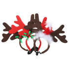  3 Pcs Holiday Pet Headpiece Dog Reindeer Antlers Elk Headband