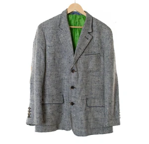 Chaqueta Hombre HABSBURGO Azul 100% Lino Talla IT 54 D 27 12483 - Imagen 1 de 8