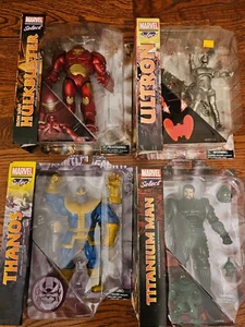 Marvel Select Bundle - Hulkbuster (comic), Titanium Man, Ultron, Thanos - Picture 1 of 8
