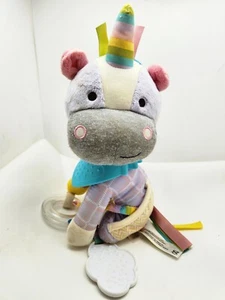 Skip Hop Bandana Buddies UNICORN Teether Activiity 10" Plush Stuffed Toy - Picture 1 of 3