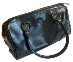 Bolso de Mano ANNA SUI Cuero Mini Boston Motivo Mariposa Negro W11.4"×H7.1"×D4.7" - Imagen 1 de 9