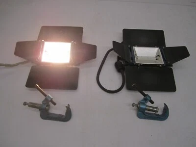 2 Berkey Colortran Mini-Lite 10 Model 104-015 Light Stage Lighting 2C12428 Clamp - Image 1 of 4