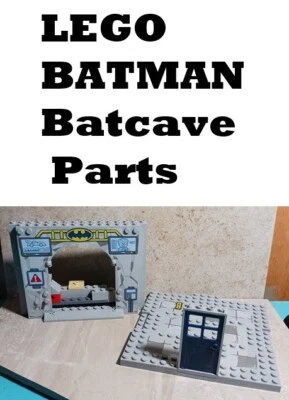 LEGO Batman Cave Batcave Floor entrance Back Door Printed Extra Bricks Bat Cave - Image 1 of 4