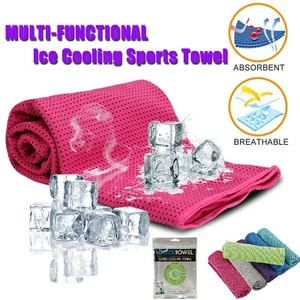 10x wholesale lot ice Cooling Towel for Sports Workout Fitness Gym Yoga Pilates - Picture 1 of 44