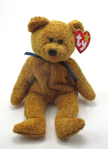 FBOT FUZZ braun Teddybär Plüsch TY Beanie Baby Sitzsack Tier Spielzeug Vintage - Bild 1 von 17