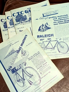 CTC GAZETTE CYCLISTS TOURING CLUB MAGAZINE 5 issues Aug-Dec 1936 Excellent - Imagen 1 de 7