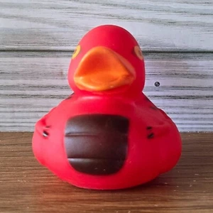 Red Raptor Dinosaur Rubber Duck Bath Pool Beach Water Toy Decor CTM M3 - Picture 1 of 10