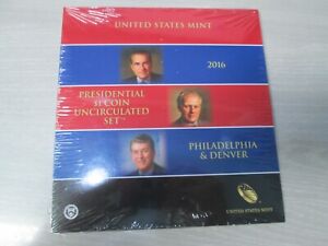 2016 US Mint Presidential $1 Coin Uncirculated P & D Mint 8 Coin Set