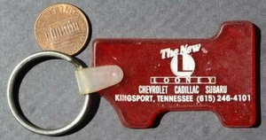 Schlüsselanhänger 1980er Kingsport Tennessee Looney Chevrolet Cadillac Subaru Motor Cars - - Bild 1 von 1