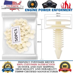 50Pcs Door Trim Panel Retainer Car Fasteners Clips Push Pin For Chevy GMC Pickup - Picture 1 of 15