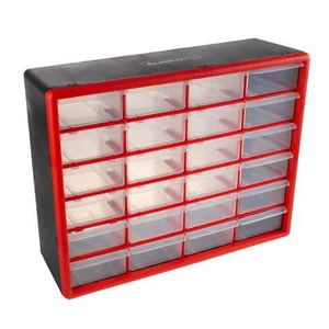 24 cajones gabinete de almacenamiento compartimiento de plástico organizador piezas contenedor de herramientas - Imagen 1 de 6