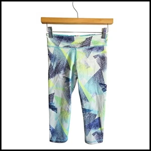 Ivivva Athletica Capri Leggings Geometric Print Activewear Kids Size 12 - Picture 1 of 8
