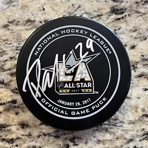 Patrik Laine signed 2017 NHL All-Star Game official puck 1st ASG *rookie sig* - Picture 1 of 1