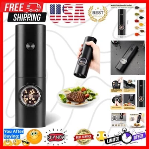 Battery Powered Electric Pepper Grinder with Adjustable Coarseness and LED Light - Picture 1 of 9