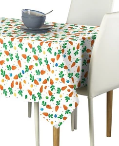 Carrots, Dots & Eggs Signature Tablecloth Assorted Sizes - Picture 1 of 1