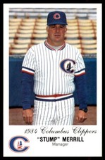 1985 Columbus Clippers Police Stump Merrill (C) Columbus Clippers #NNO