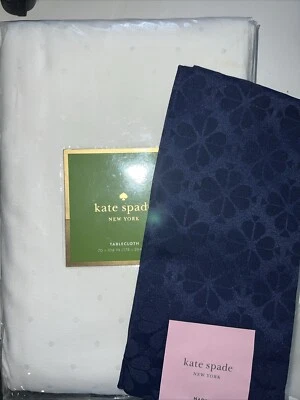 Kate Spade new york Larabee Dot 70" x 104" Tablecloth or flower Napkin - Image 1 of 4