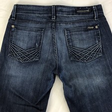Fidelity Denim Octavia Flare Jeans Cava Blue Womens Size 26 (28x32)