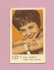 1963 Dutch Gum Card Star Bilder D #73 Anita Lindblom