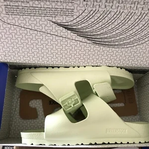 Birkenstock Arizona Narrow EVA Sandals Faded Lime Strap Slides New Size 38/7/5 - Picture 1 of 2