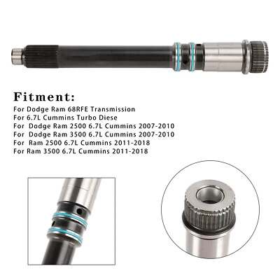 InputShaftTransmission 68029247AA For Dodge Ram 68RFE 6.7L OHV Cummins 07-17 S12 - Image 1 of 4