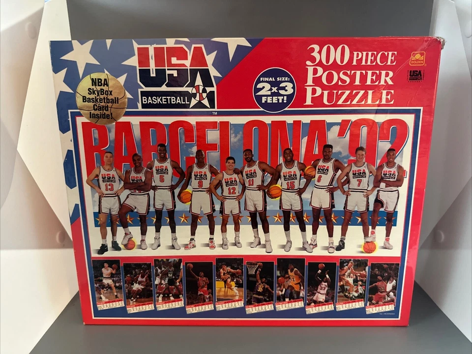 1992 USA Basketball Olympic Dream Team 300 PCs Jigsaw Poster Puzzle NEW - Image 1 of 3