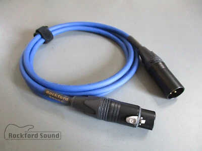 Mogami W2549 Azul | Cable de micrófono de estudio | Dorado Neutrik XLR macho a hembra Foto 1 de 3