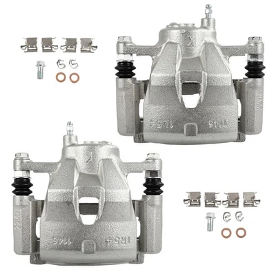 Par de pinzas de freno delanteras para TOYOTA YARIS 2006-2018 (excepto modelo SE) con soporte Foto 1 de 4