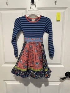 Matilda Jane Girls Size 4 Apron Dress NWOT  - Picture 1 of 2