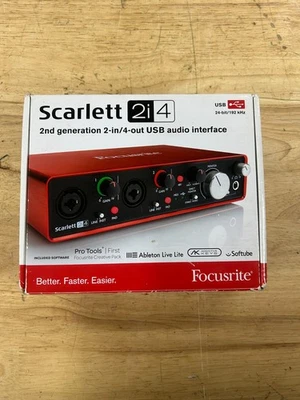 Focusrite Scarlett 2i4 2nd Gen 2 Channels USB Audio Interface - Image 1 of 2