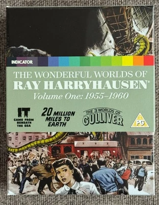 INDICATOR WONDERFUL WORLDS OF RAY HARRYHAUSEN Vol 1 1955-1960 LE Blu-ray SEALED - image 1 of 2