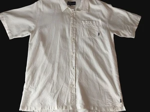 ONeill Jack O'Neill Herren Weiß Kurzarm Hemd mit Knopfleiste XL Leinenmischung Camp - Bild 1 von 15