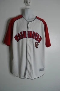 Dynasty Washington Nationals DC MLB Button Up Jersey Embroidered Size Large - Picture 1 of 12