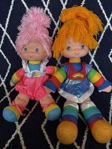 Muñecas de peluche de colección Mattel 1983 Rainbow Brite y rosa cosquilleado juguetes - Imagen 1 de 11