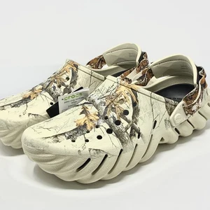 Crocs x Realtree Edge Echo Clogs Bone White Camo 208232-2Y2 Multi Men's Sizes - Picture 1 of 11