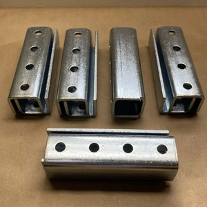 (QTY 10) 1-5/8" 4 Hole Splice Clevis Coupler for Unistrut Channel #4717 P1377 - Picture 1 of 5