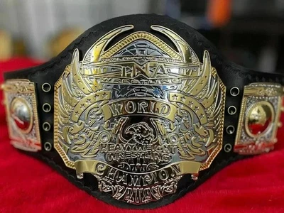 NUEVO TNA Heavyweight Wrestling Championship Réplica Cinturón Adulto Talla 4MM Latón Foto 1 de 4