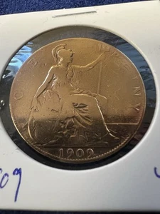 1909 Great Britain - One Penny - King Edward VII - Large Bronze Coin Item 47 - Picture 1 of 2