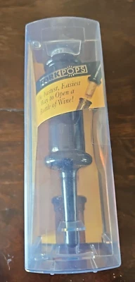 Abridor de botellas de vino de gas Cork Pops con 1 cartucho caja abierta F31 Foto 1 de 4