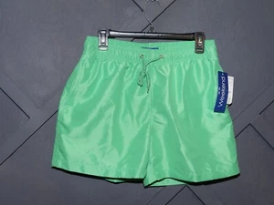 Pantalones Cortos de Natación Suburbia Weekend EST 1976 Verde Como Nuevo Para Hombre Bolsillos Medianos Diseñador - Imagen 1 de 12