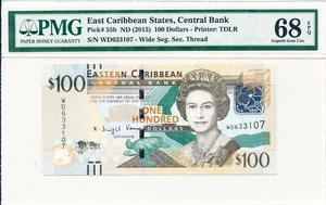 Central Bank East Caribbean States $100 ND(2015) PMG 68EPQ - Picture 1 of 2