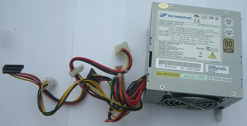 PC Netzteil FSP Group MSI Hetis FSP270 - 60MSP 270W 60MSP Power Supply  80 Plus - Bild 1 von 2