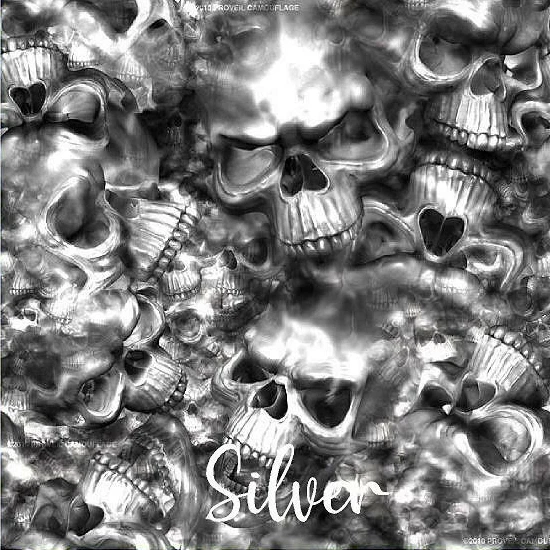 Reaper черепа серебро виниловая упаковка воздуха выпуск матовый отделка 12 «x 12» - Изображение 1 из 1